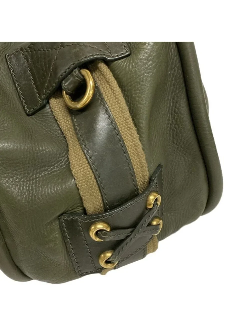 Dior Handbag Khaki Beige Leather - Picture 14 of 15